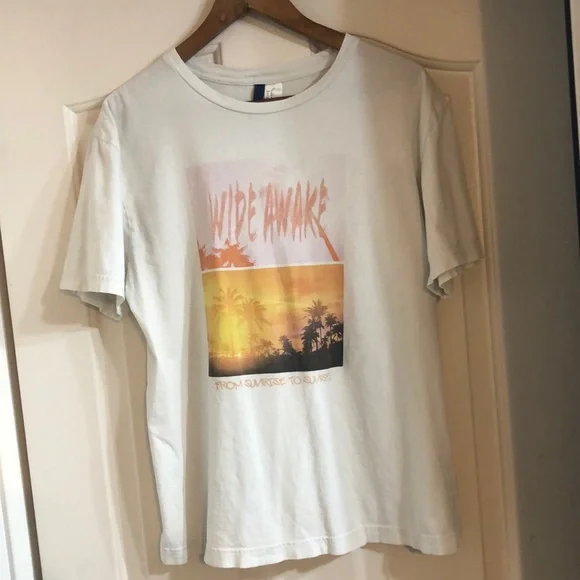 H&M Shirts Divided Hm Mens White Tshirt Size Medium Poshmark